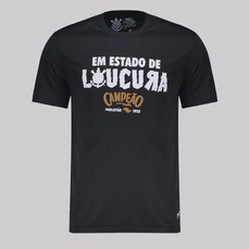 Camisa do Corinthians Futfanatics Em Estado de Loucura Masculina