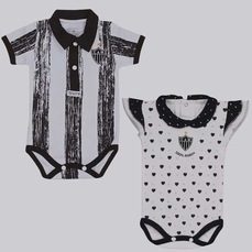 Body Atlético Mineiro FutFanatics - 2 Unidades - Infantil