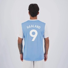 Camisa Manchester City FutFanatics Haaland 9 Azul Masculina
