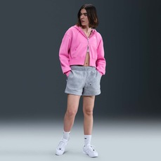 Blusão de Moletom Feminino Nike Cropped Sportswear Phoenix Fleece