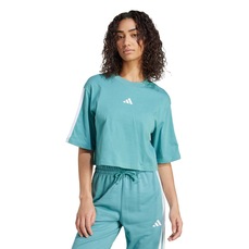 Camiseta Feminina Adidas Essentials Solta Três Listras