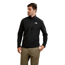 Blusão The North Face TKA 100 Fleece Glacier 1/4 Zíper Masculino