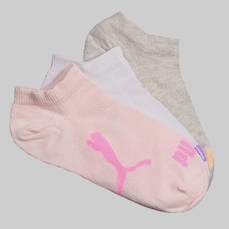 Meia Sapatilha Puma 3 Pares Infantil