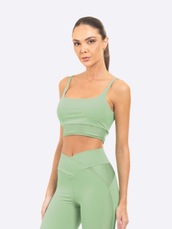 Top Fitness Feminino Manly Metalic