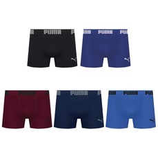 Kit 5 Cuecas Puma Boxer Sem Costura Masculina