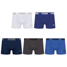 Kit 5 Cuecas Puma Boxer Sem Costura Masculina