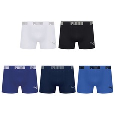 Kit 5 Cuecas Puma Boxer Sem Costura Masculina