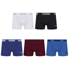 Kit 5 Cuecas Puma Boxer Sem Costura Masculina