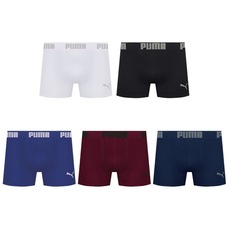 Kit 5 Cuecas Puma Boxer Sem Costura Masculina