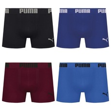 Kit 4 Cuecas Puma Boxer Sem Costura Masculina