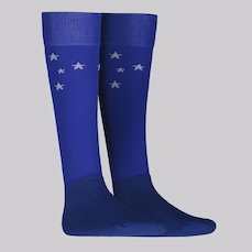 Meião FutFanatics do Cruzeiro Escudo Infantil