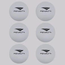 Kit C/ 6 Bolas de Tênis de Mesa Penalty