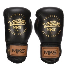 Luva de Boxe Profissional MKS Vintage com fechamento em Velcro
