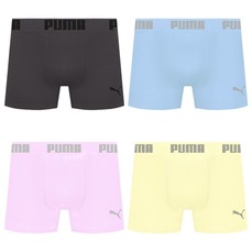 Cueca Puma Boxer Sem Costura - 4 unidades - Masculina