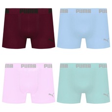 Cueca Puma Boxer Sem Costura - 4 unidades - Masculina