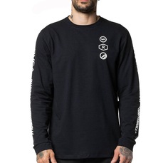 Camiseta Masculina RVCA Manga Longa Ruotolo Stack WT24