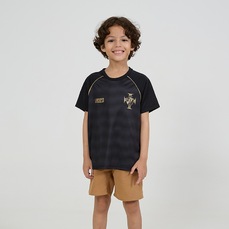 Camiseta Vasco Da Gama Raglan Mosaico Braziline - Infantil