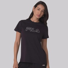 Camiseta Fila Regular Basic Outline Feminina