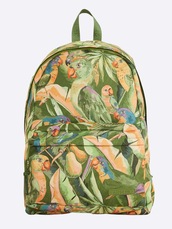 Mochila Farm Xodó Floresta de Passarinho Feminina