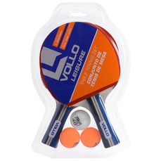 Kit de Tênis de Mesa Vollo VT710 com 2 Raquetes e 3 Bolinhas