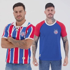 Camisetas Bahia Retrô Masculina FutFanatics