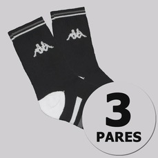 Meia Cano Médio Kappa 3 Pares Comfort  - 3 pares