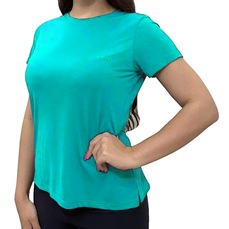 Camiseta Lupo Crepe Lagoon Feminina