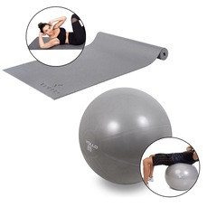 Kit Alongamento Vollo Tapete Antiderrapante + Bola Pilates