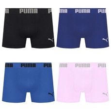Kit 4 Cuecas Puma Boxer Sem Costura Masculina