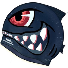 Touca de Natação Gold Sports Kids Bad Shark de Silicone