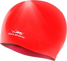 Touca de Natação Gold Sports Massagem De Silicone
