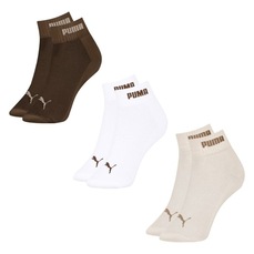 Kit 3 Pares de Meia Puma Cano Baixo Esportiva Feminina