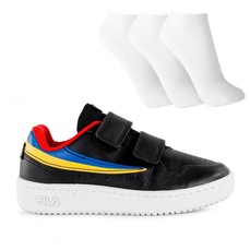 Tênis Fila Arcade Vlc Infantil + 3 Pares de Meia Cano Curto Cano Curto