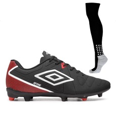 Chuteira de Campo Masculino Umbro Attak Eternal + 1 Par de Meião Penalty Matis 788