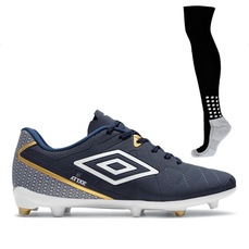 Chuteira de Campo Masculino Umbro Attak Eternal + 1 Par de Meião Penalty Matis 788