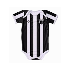 Body Infantil Torcida Baby Santos Listrado Proteção UV