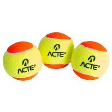 Bola de Beach Tennis Stage 2 Acte Sports - Pack com 3 Bolas