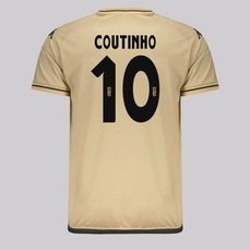 Camisa do Vasco Supporter Shore Dourada 10 Coutinho Kappa Masculina