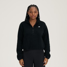 Blusão New Balance Fleece 1/2 Zíper Feminino