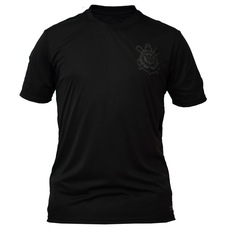 Camisa Do Corinthians Dry Black Bordado Coimbra - Masculino