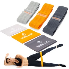 Kit Faixas Elásticas Hip Band PMG + 3 Faixas 3 Intensidades