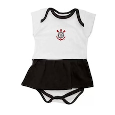 Vestido Body Torcida Baby Corinthians Infantil