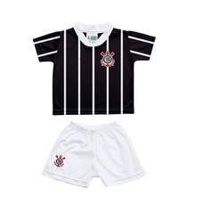 Imagem do produto Kit Uniforme de Futebol Torcida Baby Corinthians Sublimado Infantil na posição 2 de 2
