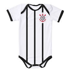 Body Torcida Baby Corinthians Listrado Proteção UV Infantil