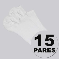 Kit Meia Sapatilha Lupo Invisível 15 Pares Unissex