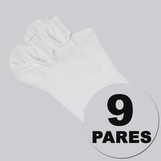 Kit Meia Sapatilha Lupo Invisível 9 Pares Unissex