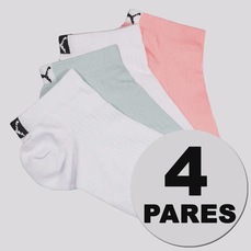 Kit 4 Pares de Meia Puma Sapatilha Feminina