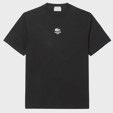 Camiseta Lacoste com Estampa Assinada Noir Unissex