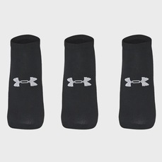 Kit 3 Pares de Meia Under Armour Core Cotton Cano Invisível Unissex