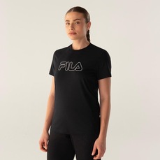 Camiseta Fila Regular Basic Outline Feminina